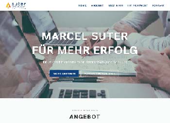 Werbsite Suter Unternehmensberatung