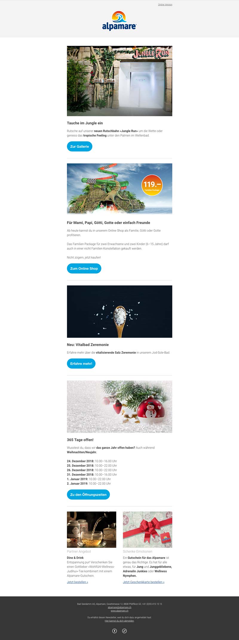 Newsletter Wasserpark