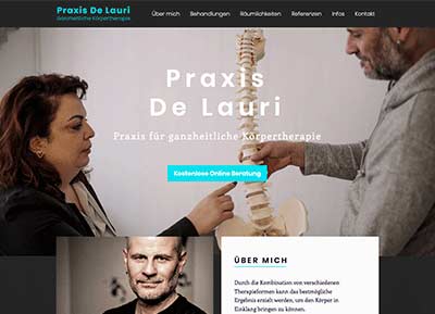 Website Praxis De Lauri